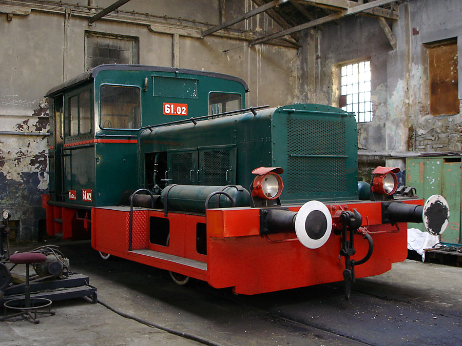 Музеен дизелов локомотив 61-02(стар №55-02)